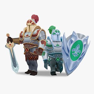 3D Stylized game knight