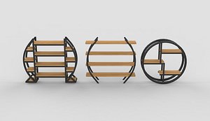 3D model Round Plant Stand 3D model