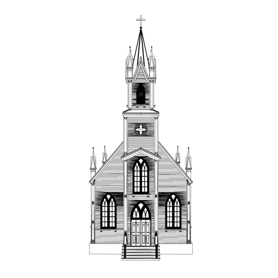 3D Victorian Church Model - TurboSquid 1296732