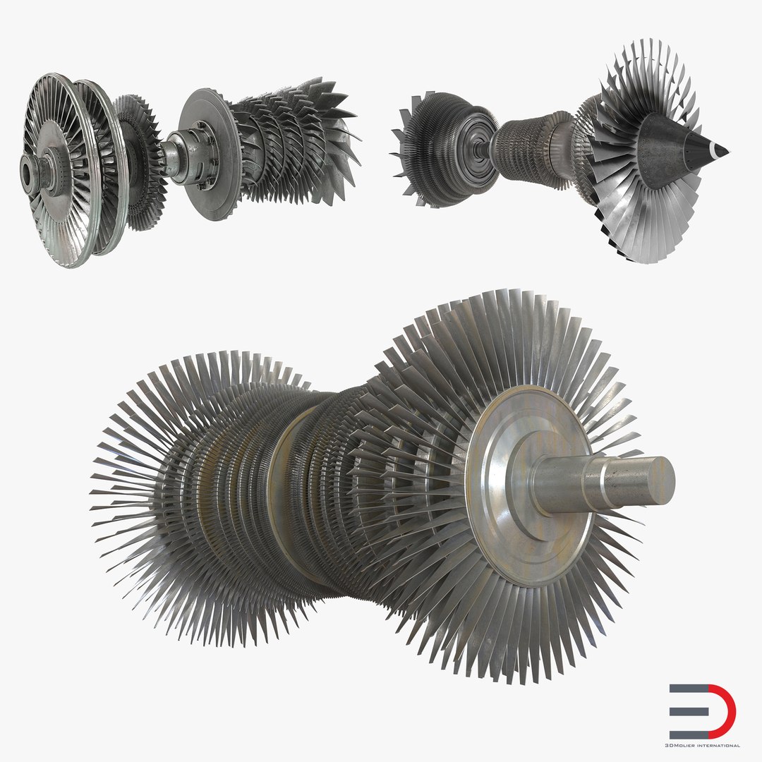 Turbines Collection 2 3D model preview