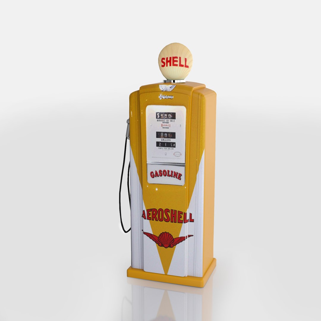Shell Retro Pump 3d 3ds