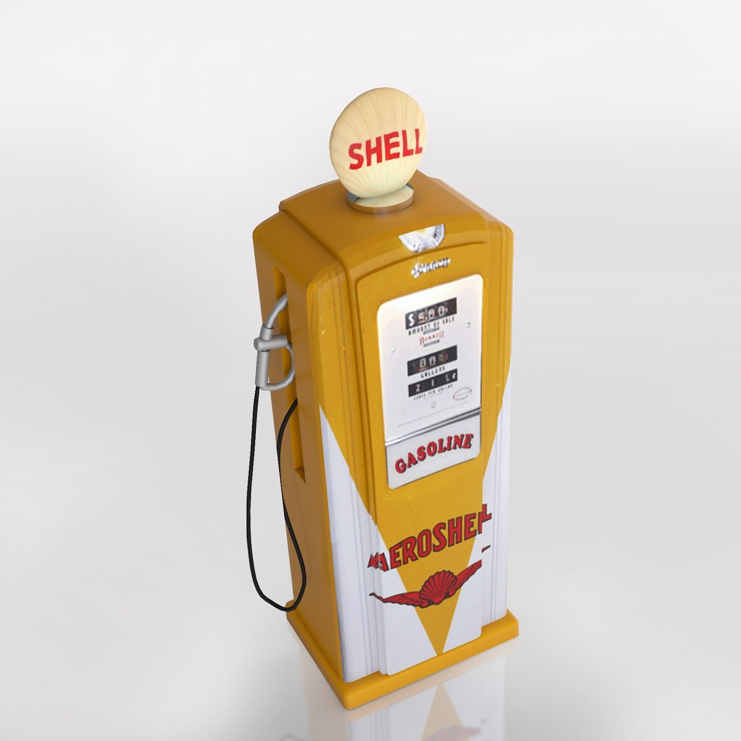 Shell Retro Pump 3d 3ds