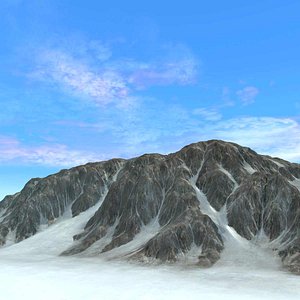 Mountain Snowy Terrain Background