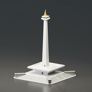 National Monument Indonesia 3D model