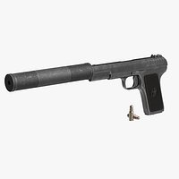 Soviet Gun With Silencer TT-33