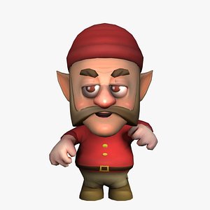 3D model Mustachioed Dwarf