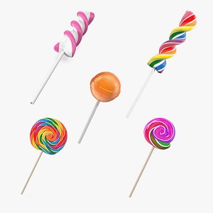 3D Lollipops Collection 2 model