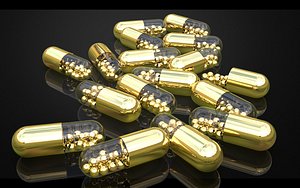 Golden capsules