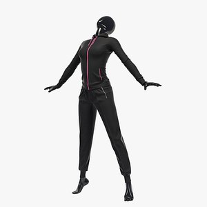 female sport suit 3d max