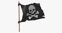 Pirate Skull and Bones Flag