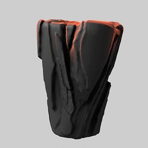 3D Stylised cliff 1