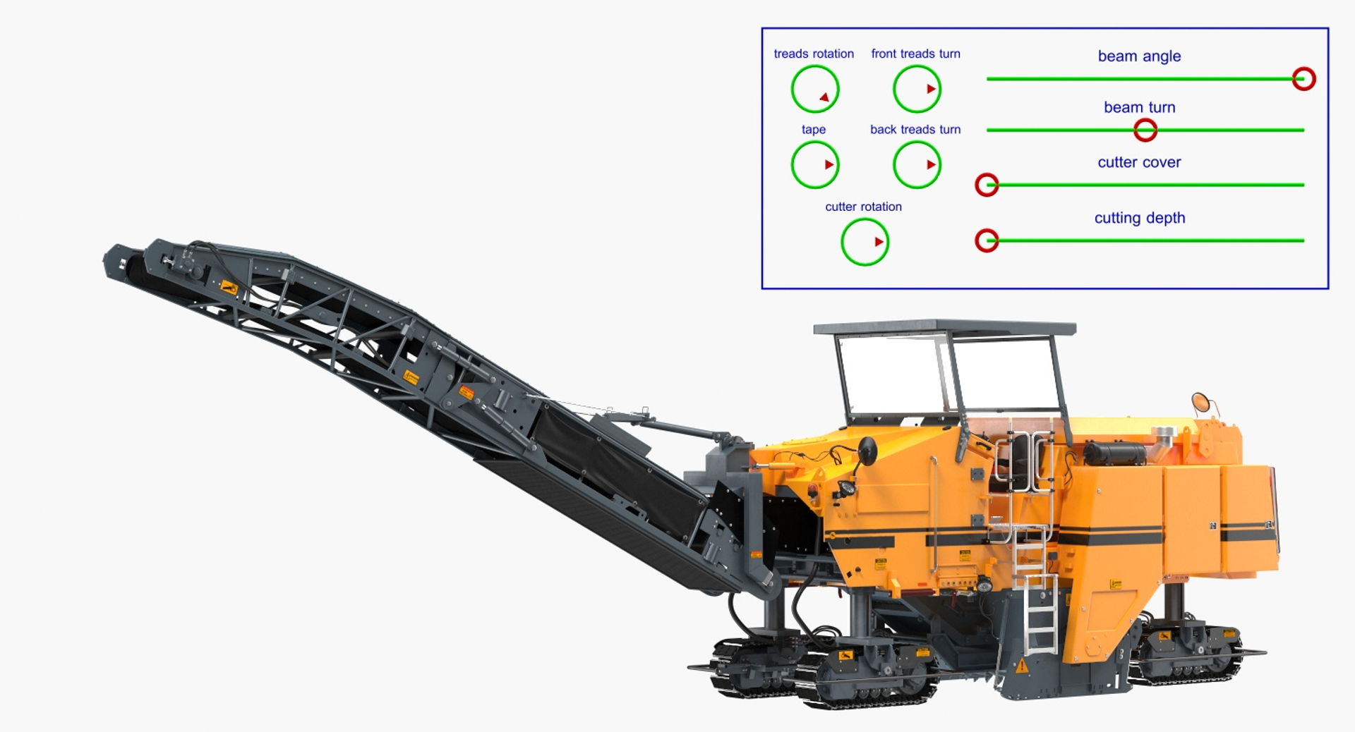 3D Model Asphalt Milling Machine Generic TurboSquid 1375876