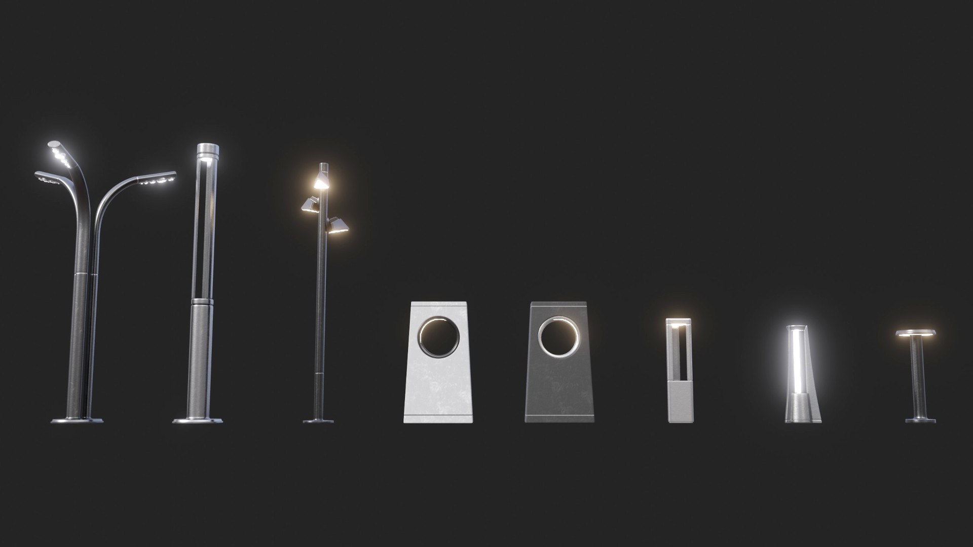 Street Objects Asset Pack 3D Model - TurboSquid 1710177
