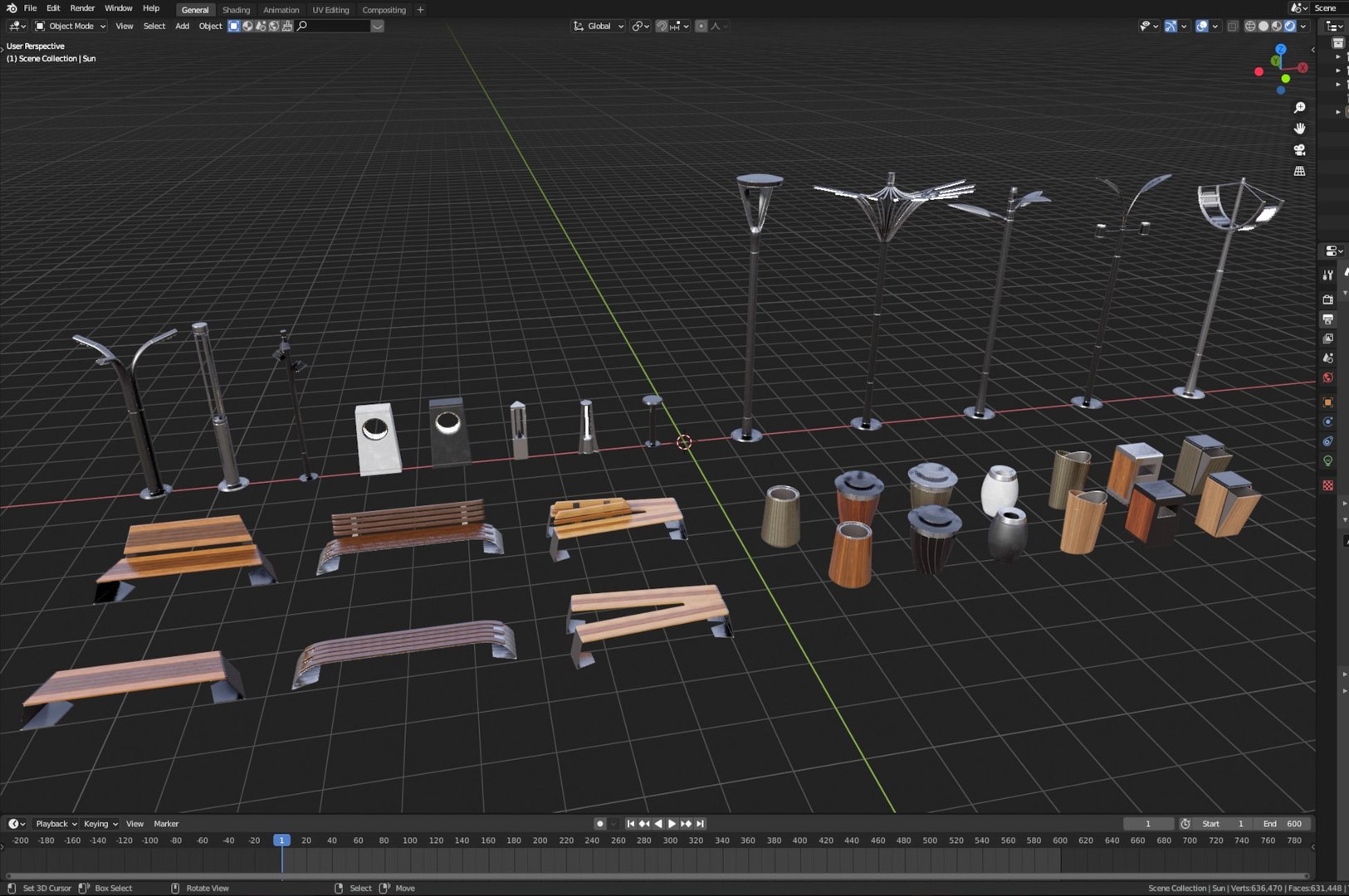 Street Objects Asset Pack 3D Model - TurboSquid 1710177