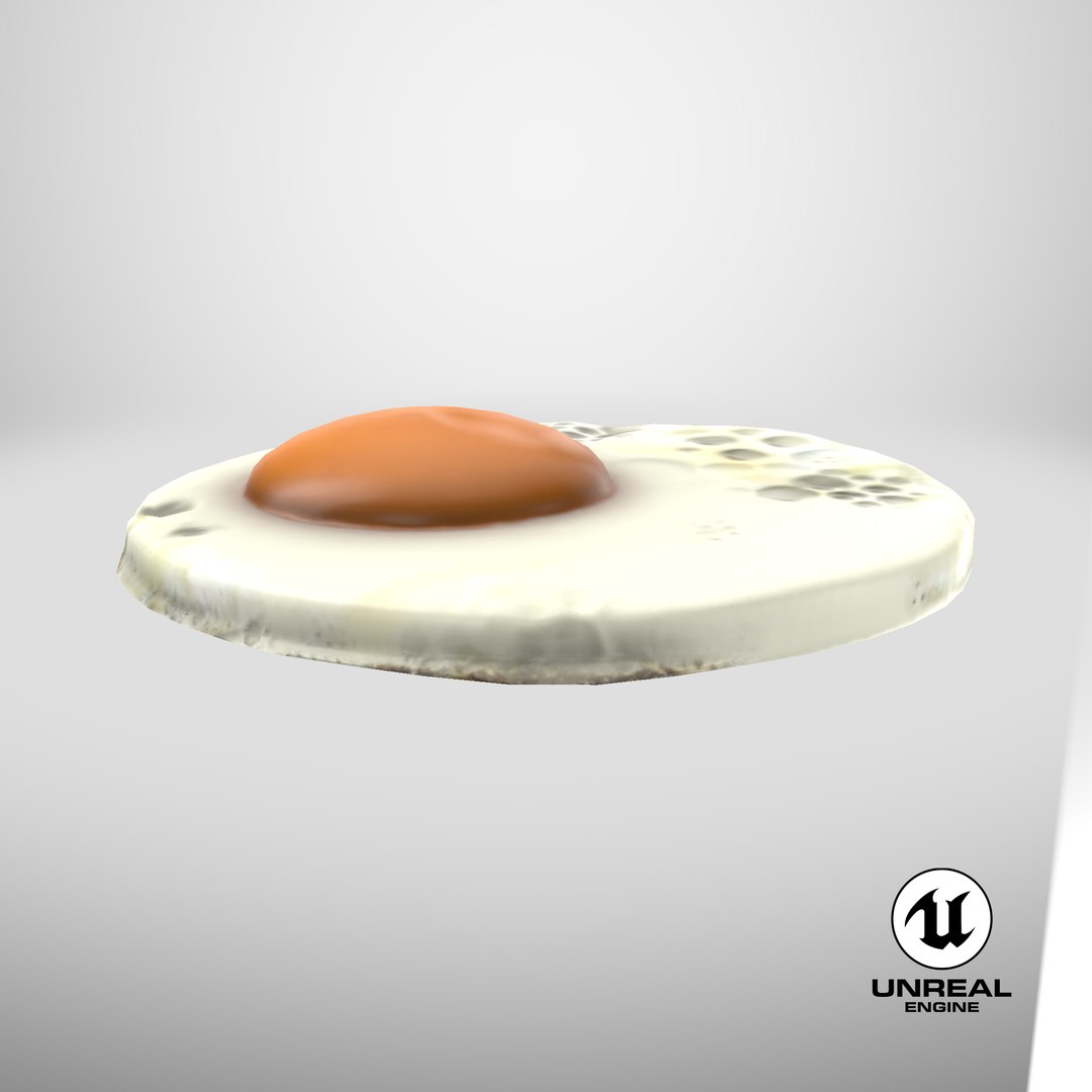 Fried Egg 3D model https://p.turbosquid.com/ts-thumb/cE/4x9bt5/yn/stemcell_unreal_render/png/1720099604/1920x1080/fit_q87/299eb7a074165dff7eb78159a4247eb97dd59550/stemcell_unreal_render.jpg