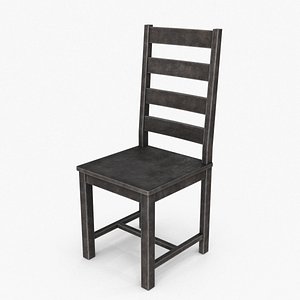 3D Wood Garden Dining Chair