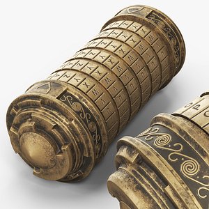 Vintage Da Vinci Cryptex Letter Combination Lock model