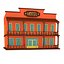 3D cartoon building hotel