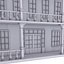 3D cartoon building hotel