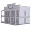 3D cartoon building hotel
