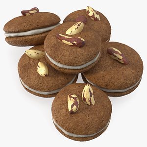 Sandwich Cookie with Brazil Nuts