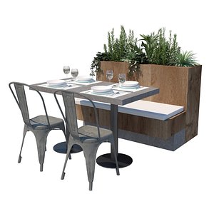 Dining Table With Planter