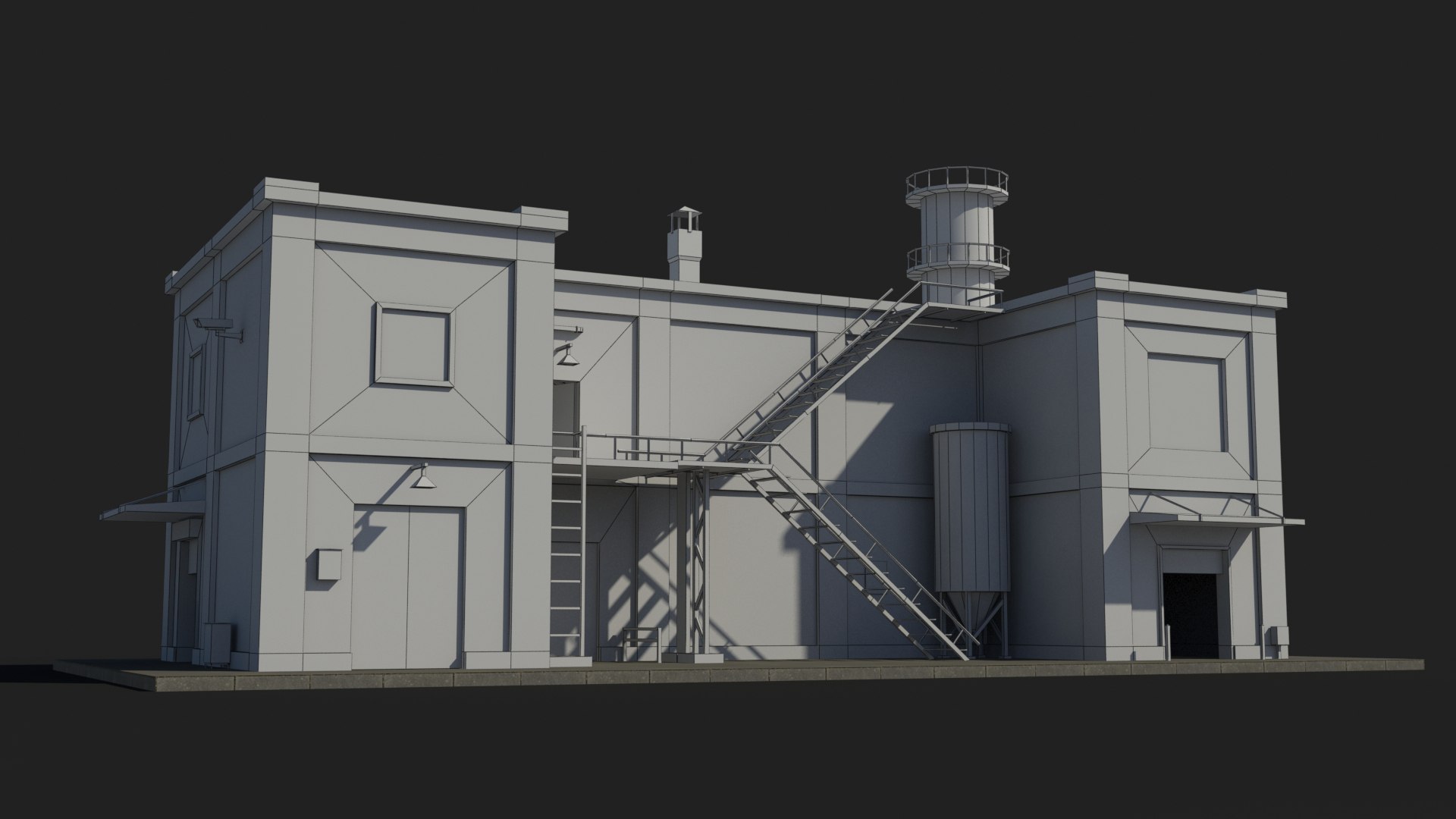 Factory Xx2 3D Model - TurboSquid 2436284