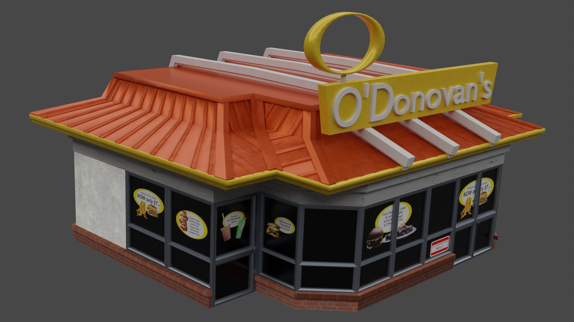 3D ODonovans Burgers Restaurant Building model https://p.turbosquid.com/ts-thumb/cE/JWDhUb/Vd/cyc2/png/1674465312/1920x1080/fit_q87/68abbe22d7ff17e702ecdbc0f442870f0947abb6/cyc2.jpg