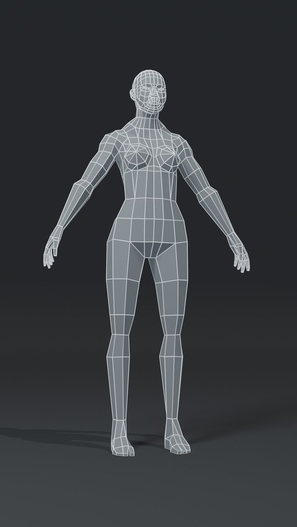 3D Superhero Muscular Female Body Model - TurboSquid 1653918