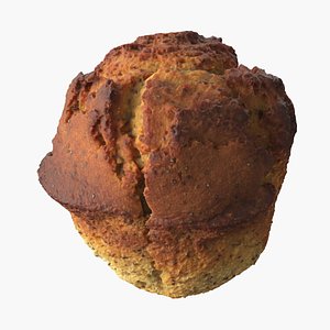 Lemon Poppy Seed Muffin 3D model