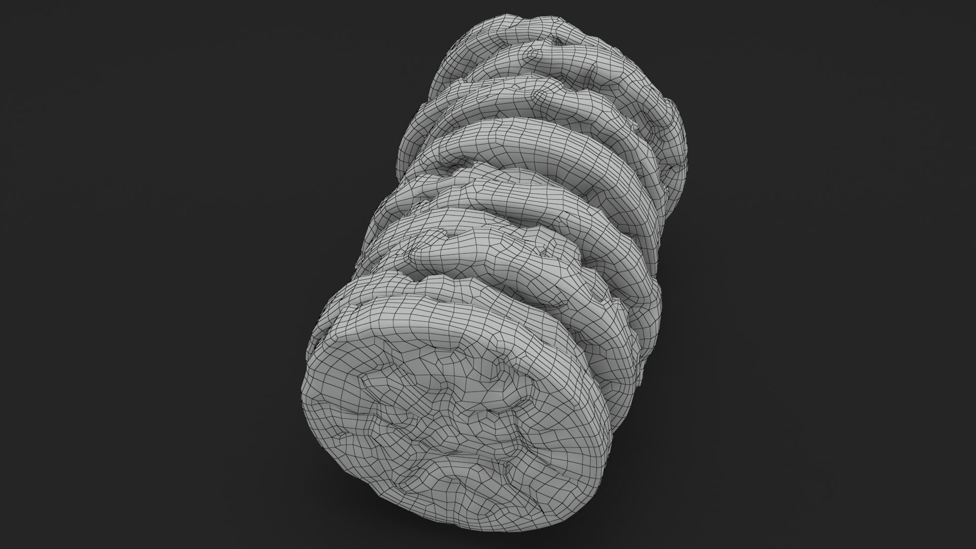 Pile Of Puffed Multigrain Rice Cakes 3D Model - TurboSquid 1835516