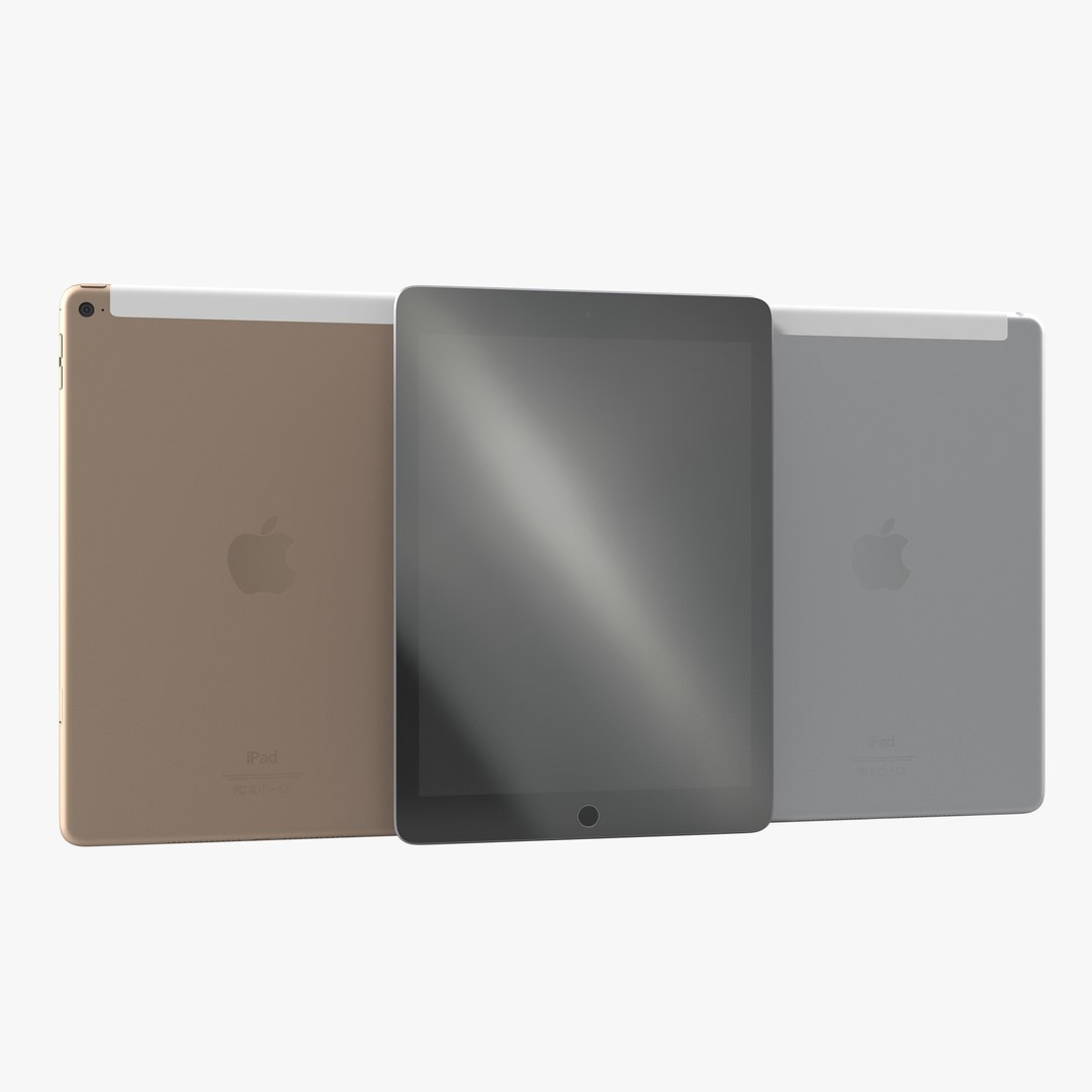 iPad Air 2 3G 3D Models Set 3D model preview