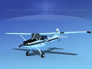 3D model propeller cessna o-1e civil