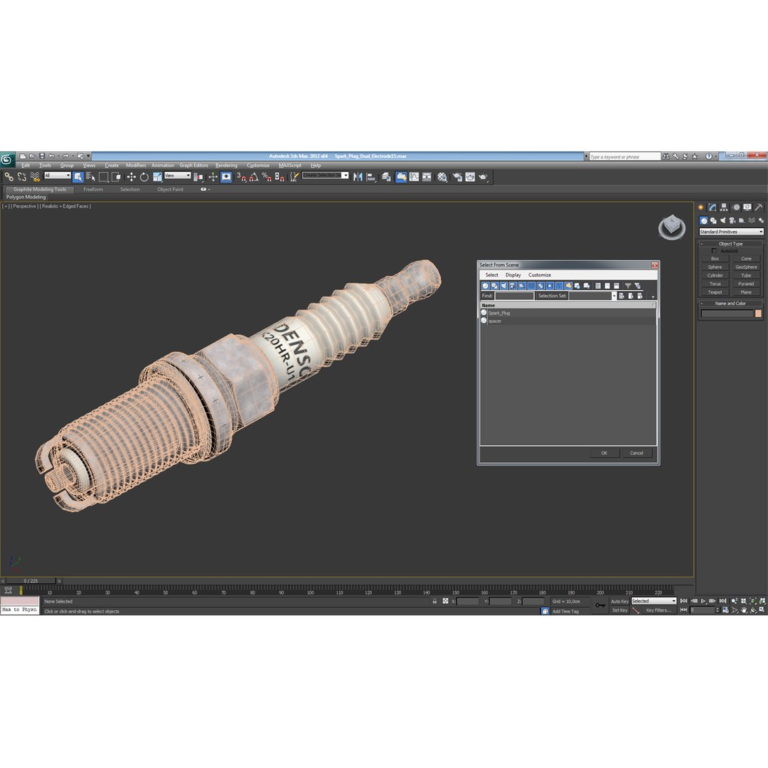 Spark Plug Dual Electrode 3d Model