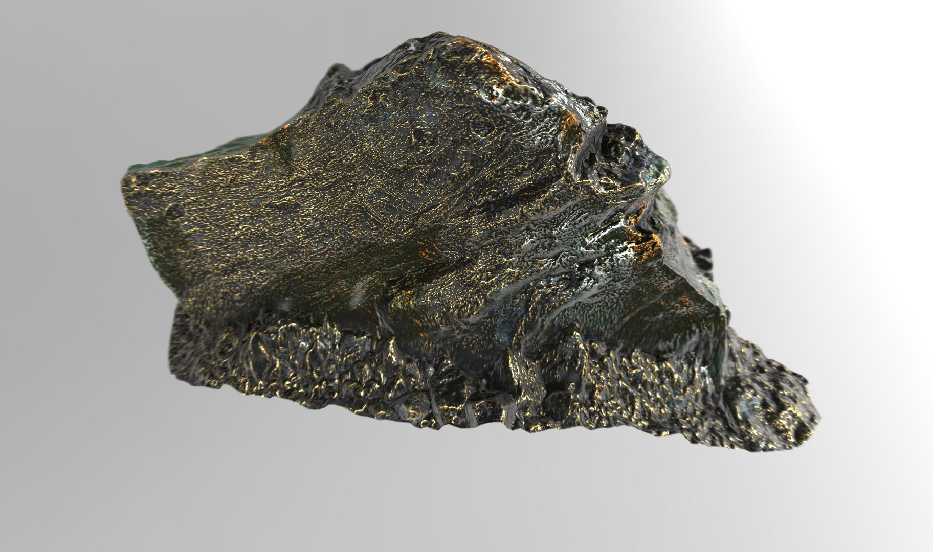 3d model alien artifact rock 4k