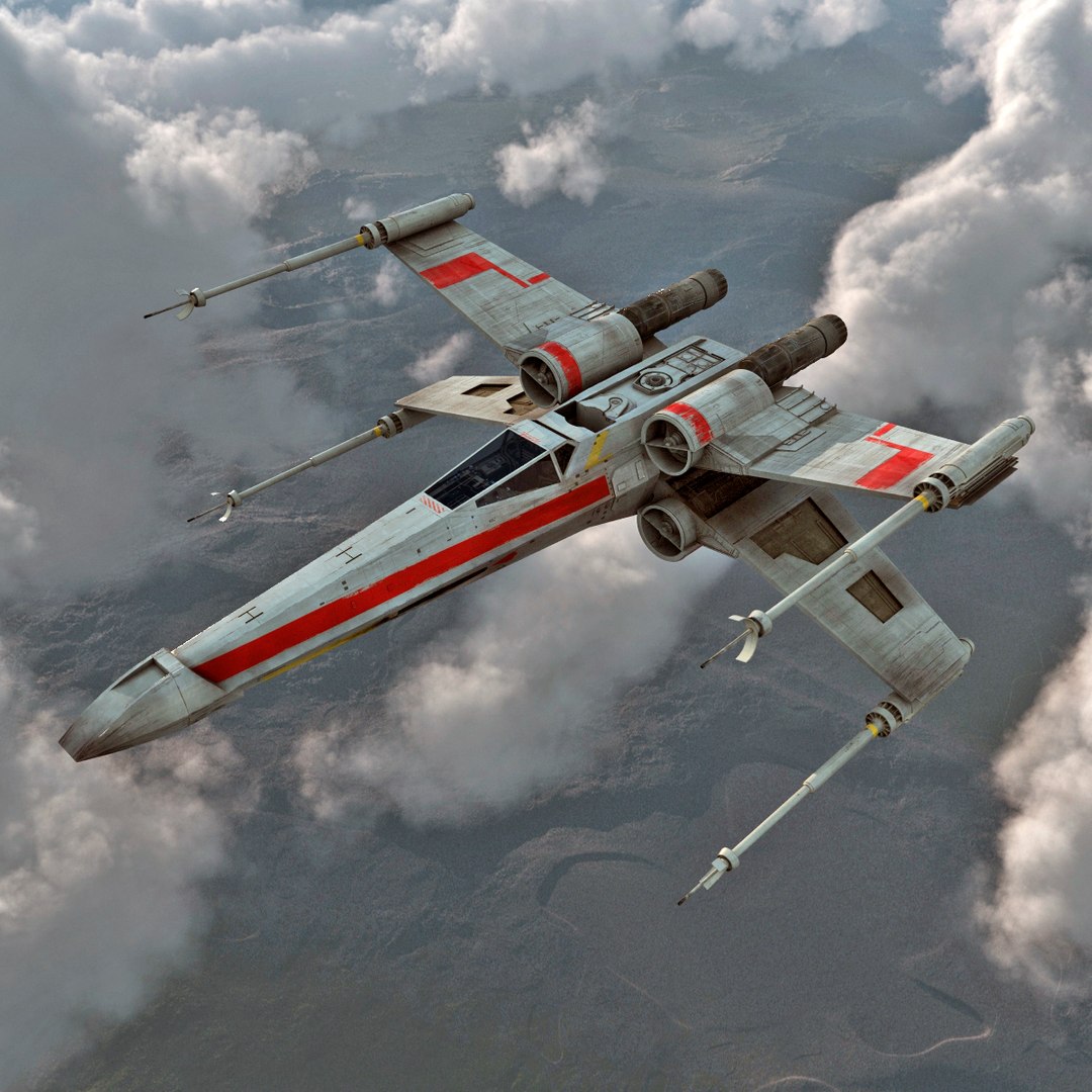 star wars x wing 3d max