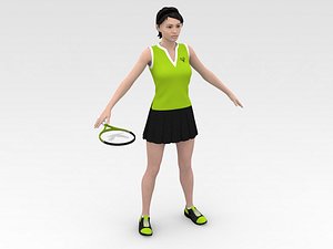 3D Tennis Player 02