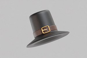 3D model Pilgrim Hat