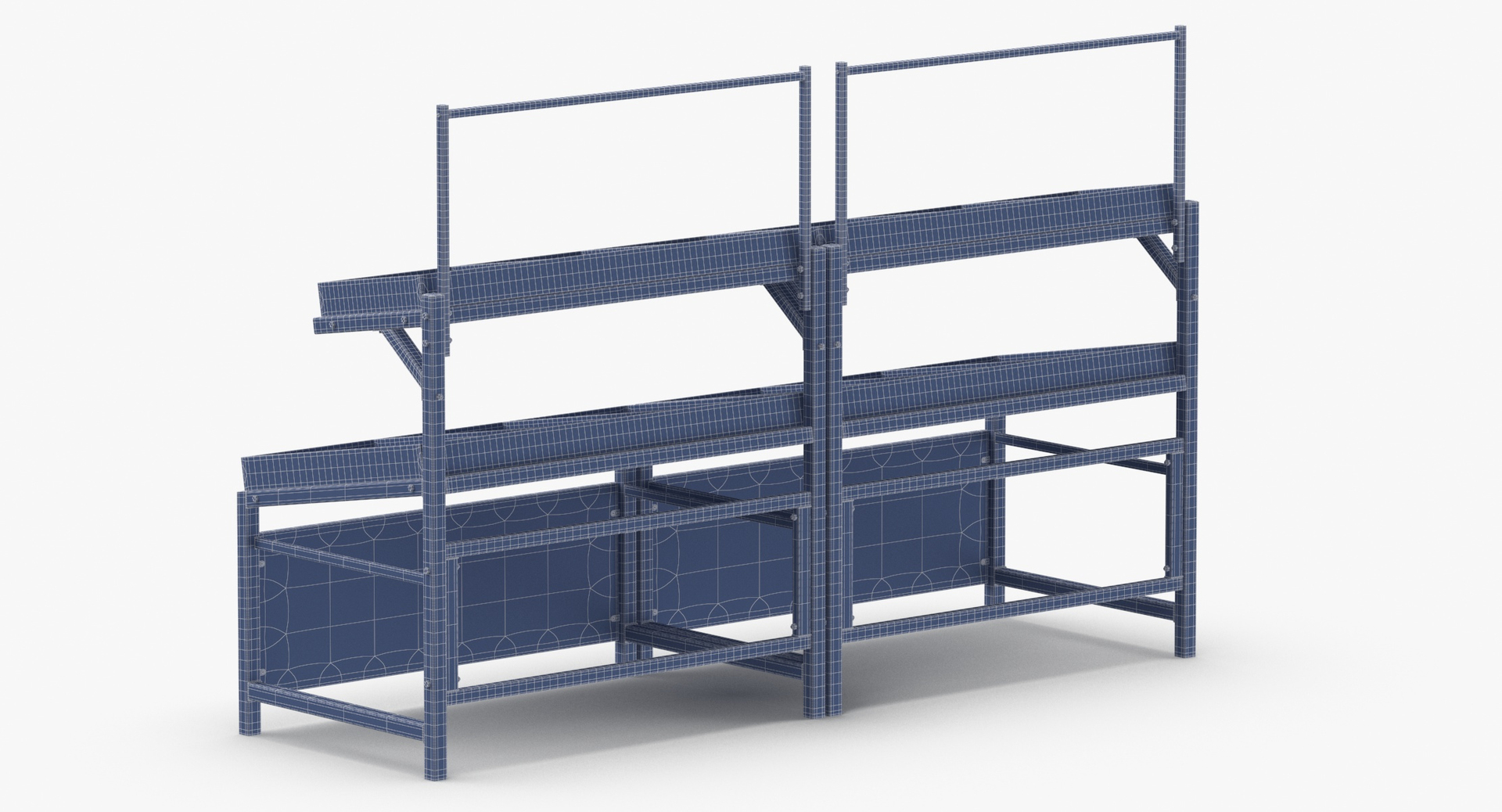 3D Wooden Display Racks Collection - Full and Empty - TurboSquid 1723477