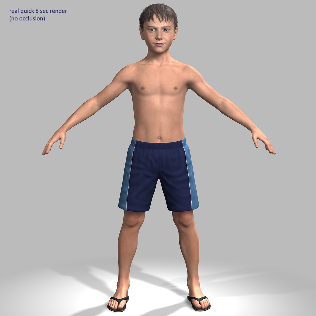 3d model ben 9-13 year boy