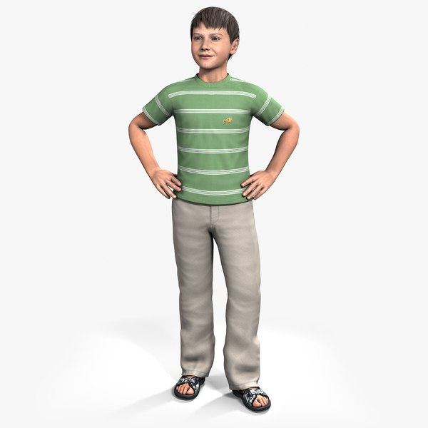 3d model ben 9-13 year boy