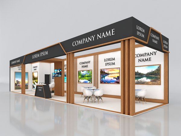 booth exhibit stand 3D model