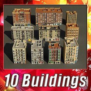 building collections 3d model