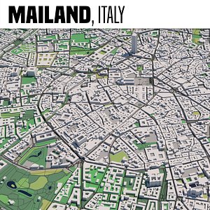 city milan italy model