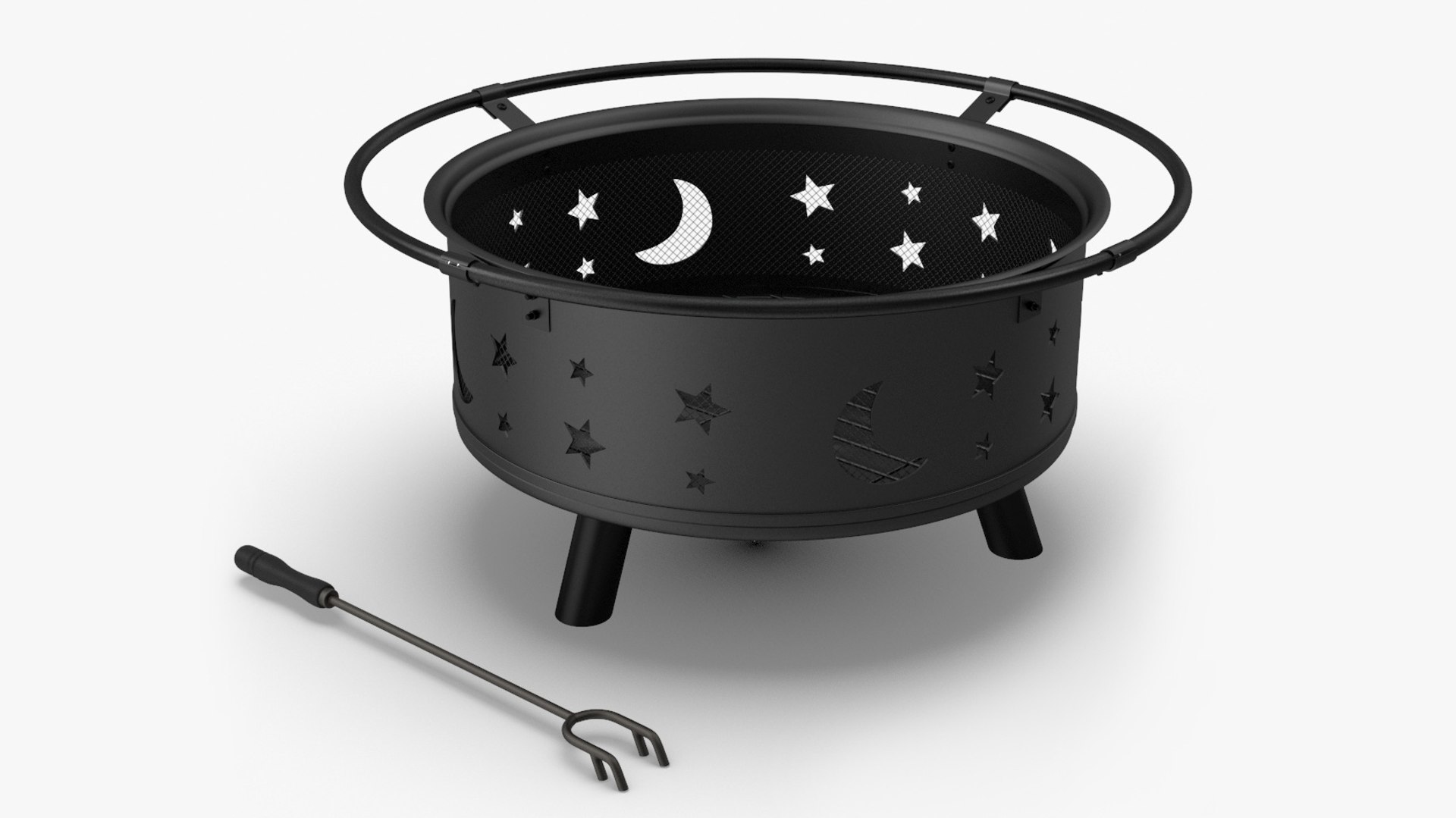 Open Fire Pit Empty 3D model preview