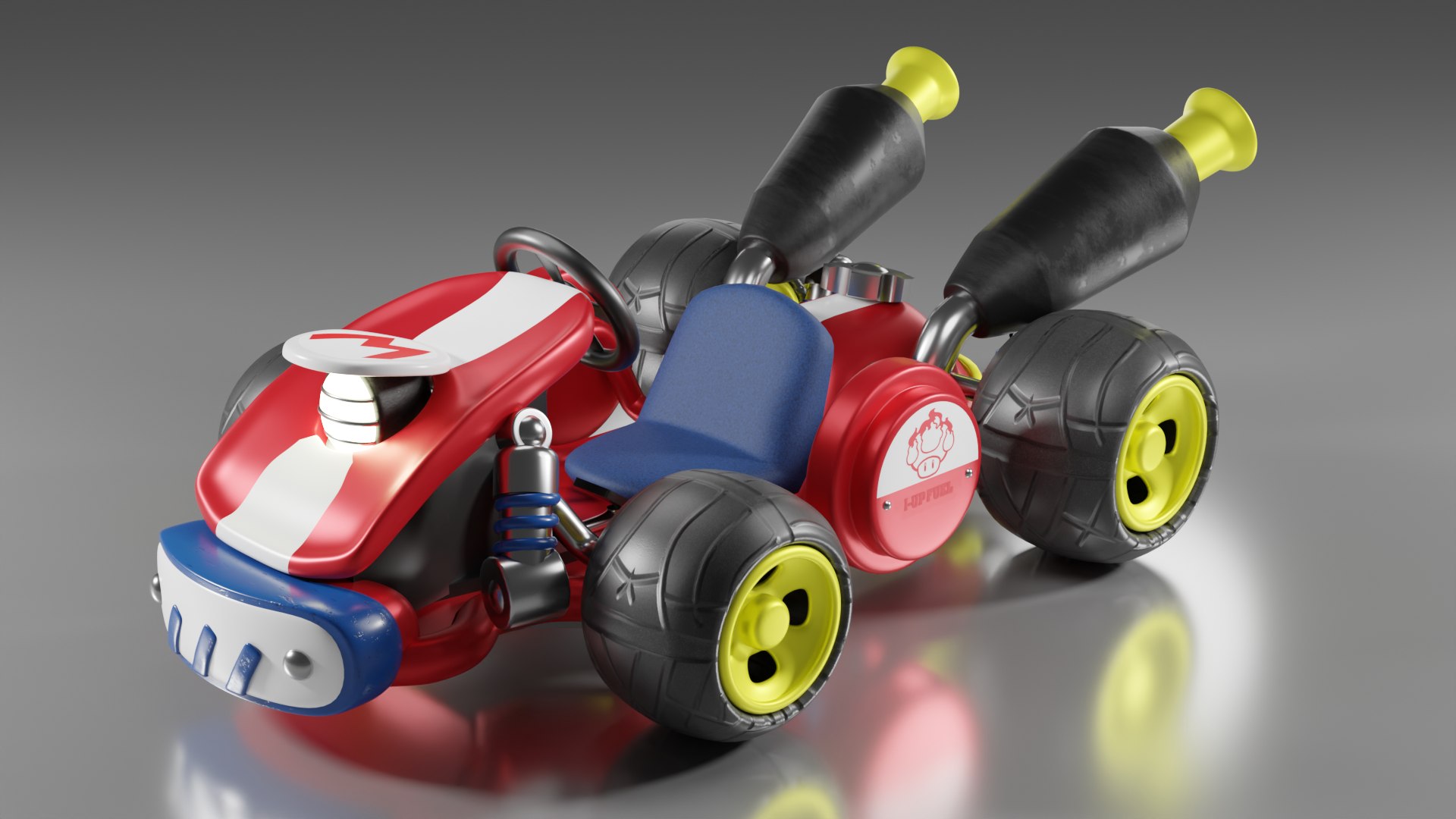 Mario Kart World - Basic Kart 3D - TurboSquid 2389599