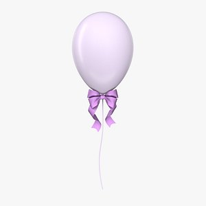 3D Balloon with Bow model