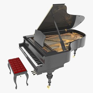 grand piano obj