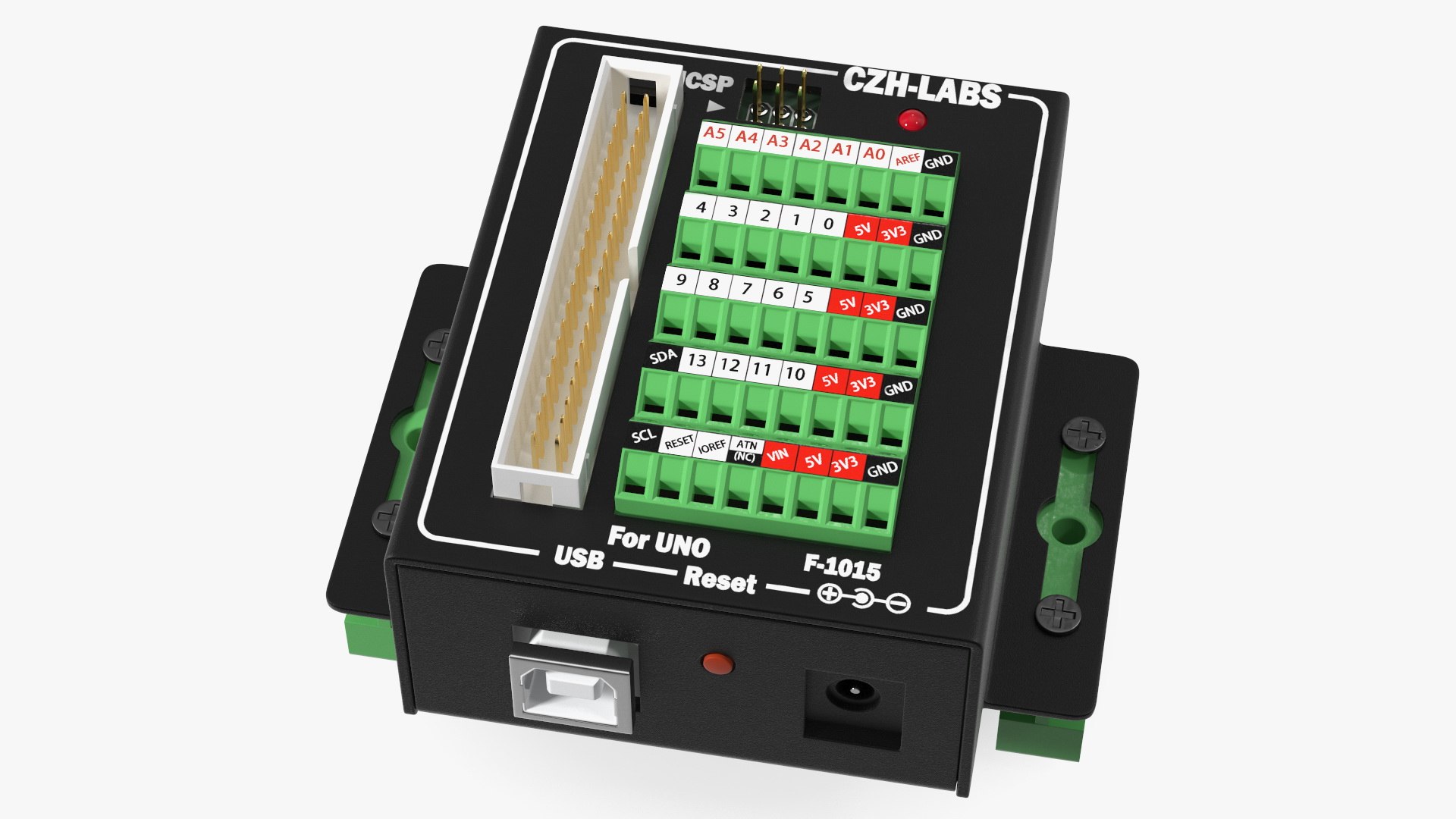 UNO Screw Terminal Block 3D model preview