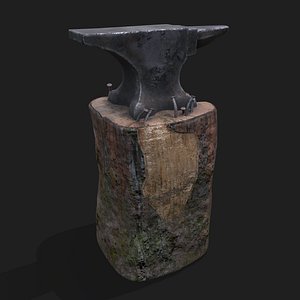 3D Anvil Tree Stump
